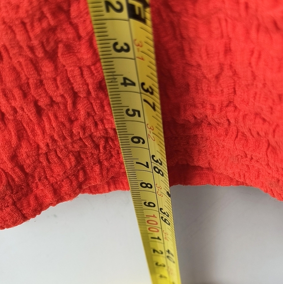 No Comment Orange Strapless Ribbed Midi Bodycon Dress for Cocktail XL NWT - Picture 4 of 9